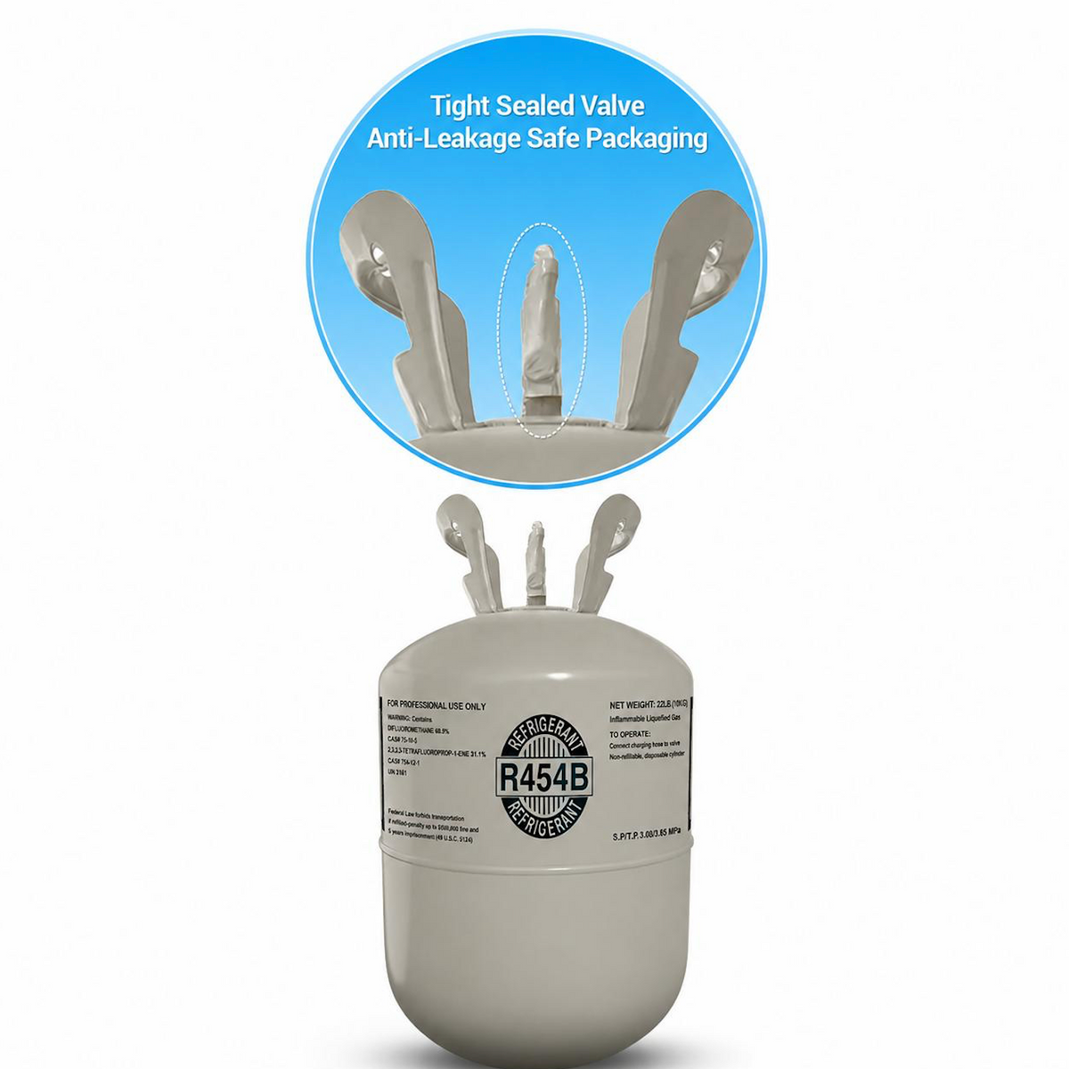 Professional R454B refrigerant service